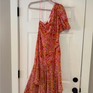 Astr Pink Floral Dress